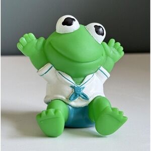 Vintage 1989 Remco The Muppets‎ Baby Kermit The Frog Toy Figure Collectible T65
